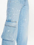 Toybox Painted wide-leg jeans